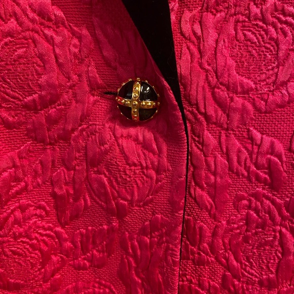 Escada Vintage Baroque and Velvet Blazer, Size 40 - Picture 6 of 14